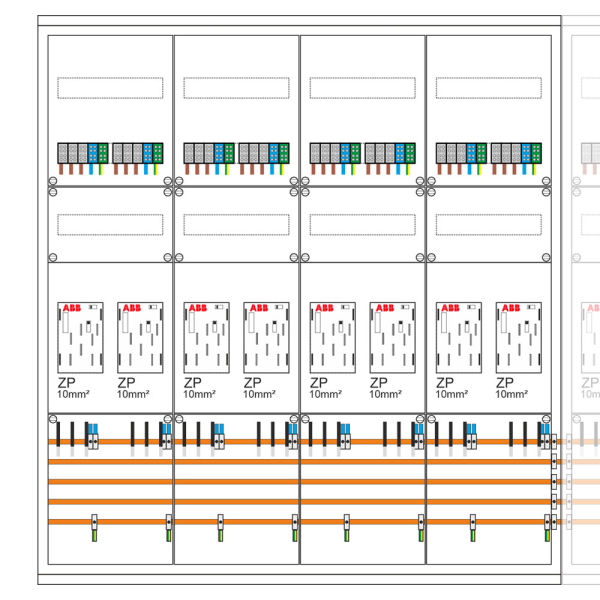 Zählerschrank 12 Zähler, Verteiler, APZ | eHZ | SCHIEGL (links)